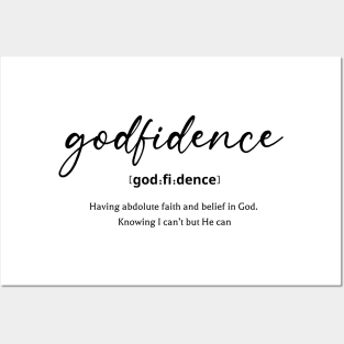 Godfidence definition Posters and Art